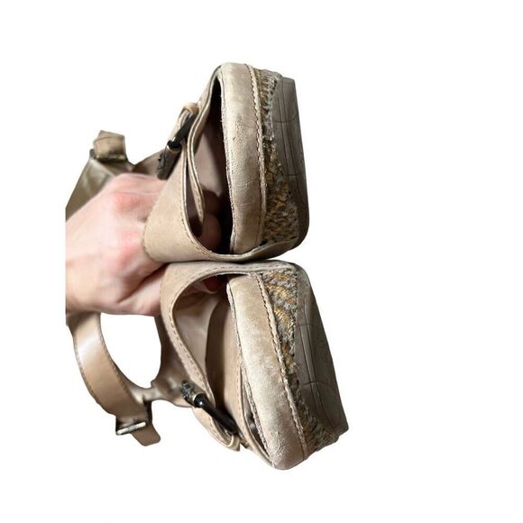 Bussola Formentera Frida Platform Sandal Taupe size 40 US 8 - Picture 9 of 13